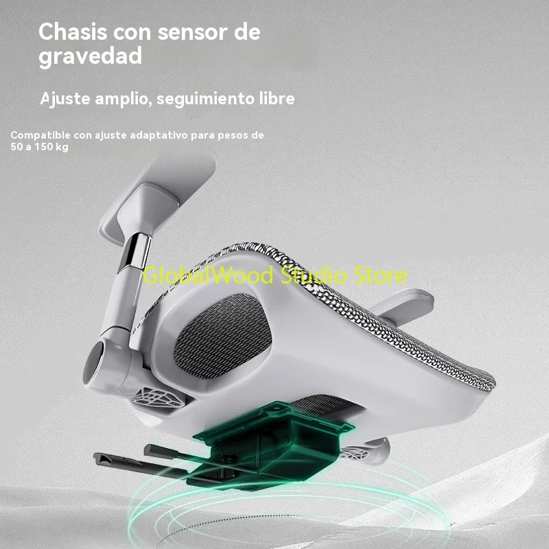 كرسي وردي بعجلات SIDIZ كراسي شيفون مكتب تشيس دي مكتب كرسي ألعاب توصيل مكاتب الكمبيوتر كرسي بذراعين مستلق #4