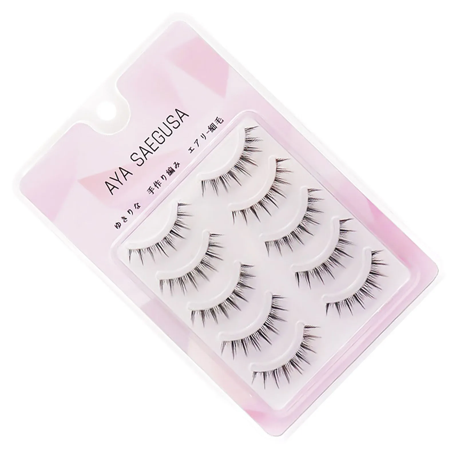 Lashes False Eyelashes Contact Lens Friendly Reusable Wispy Fake Eyelashes for DIY Makeup Use Beauty Salon