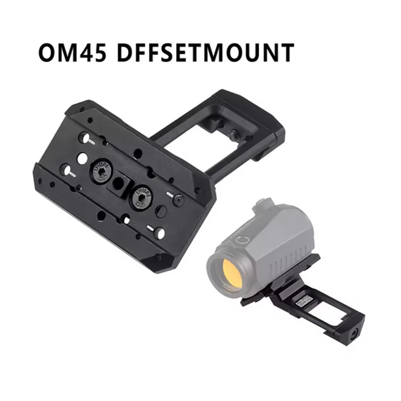 

Металлическое крепление для коллиматорного прицела RM Red Dot Side Mount 45 ° Кронштейн для оптических прицелов T01 T02: 45-градусная база для крепления коллиматорных и голографических прицелов