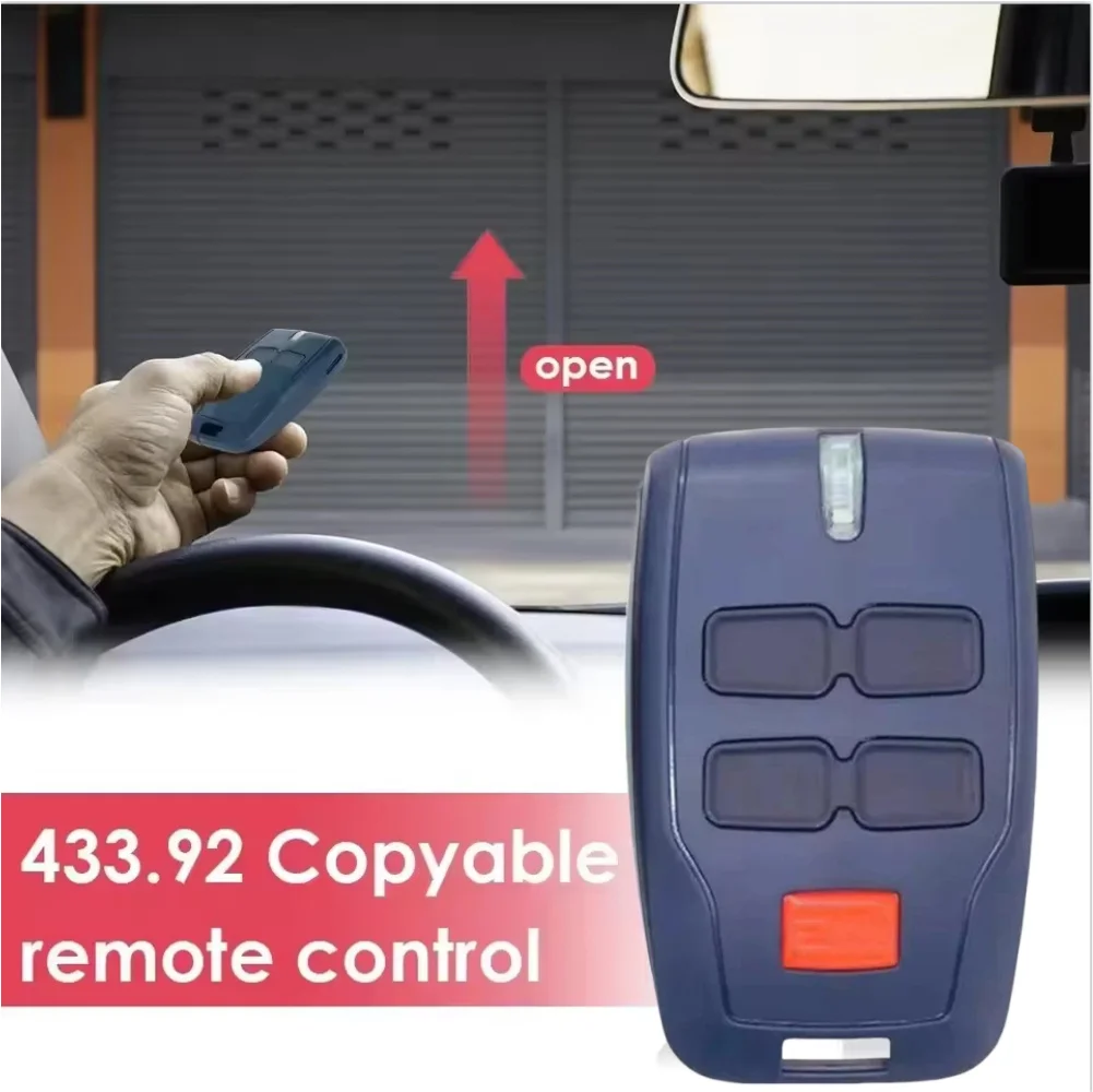 

433.92MHz Garage Remote Opener Garage Remote Control Remote Control With Manual 100 M Control Door Secure Rolling Code Remote