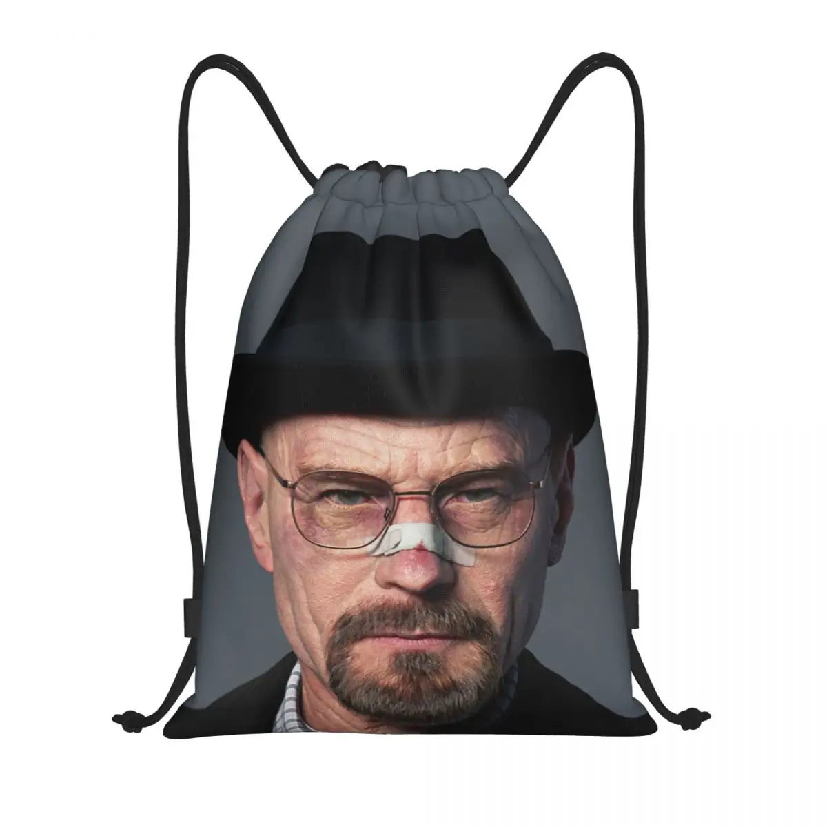 Breaking Bad Heisenberg Drawstring Bags for Training Yoga Backpacks Women Men Walter White Hat Digital Art Sports Gym Sackpack