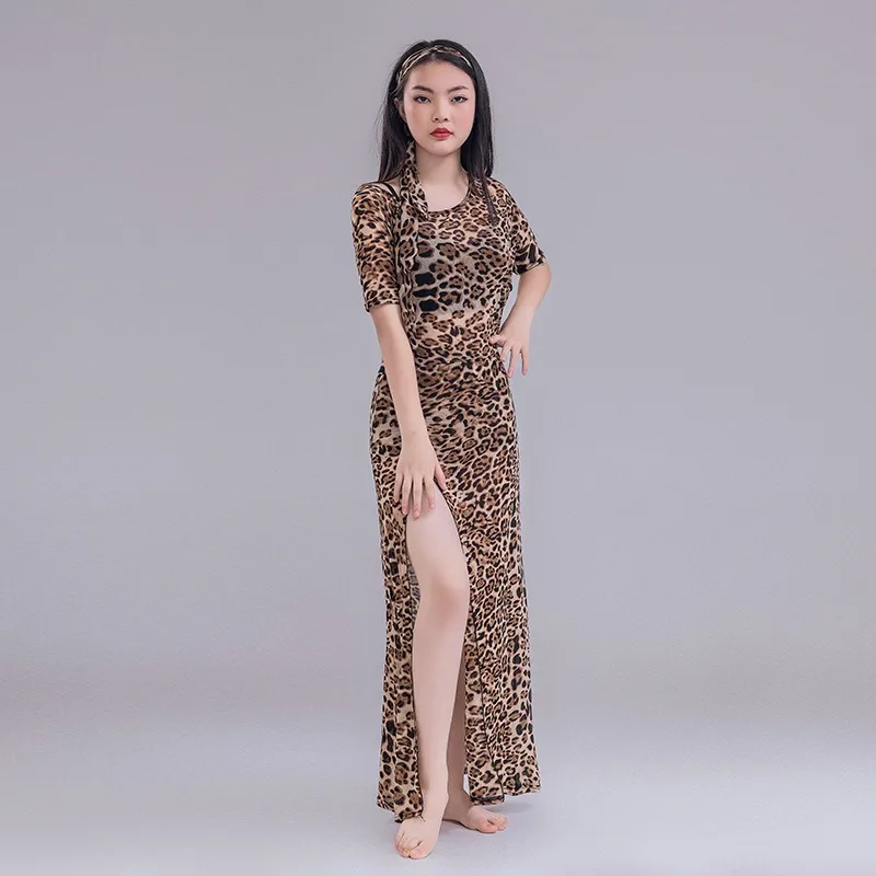 Trajes de dança do ventre personalizados, roupas de prática, robe plus size, vestido floral, roupas de performance de dança oriental