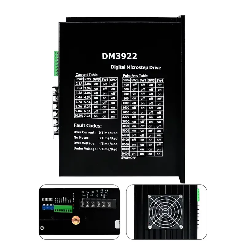 Nema52 130BYG 50Nm 130BYG350A/B/C/D/E 3-Phase Hybrid Stepper Motor Nema 52 With DM3922 Driver view 3