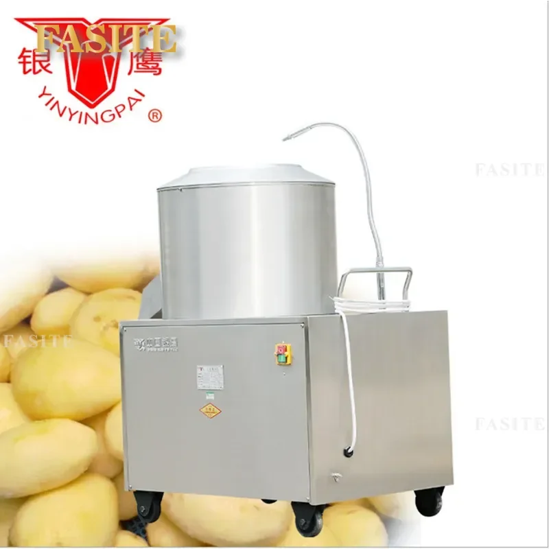 For Stainless Steel Potato Peeling Machine Sand Bucket Peeler Cleaner High Efficiency Commercial Kitchen Use Durable