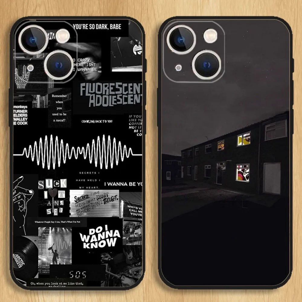 

Arctic Monkeys Rock Band Phone Case For iPhone15,14,13,12,11,Pro,Max,Plus,Mini,X,XS,XR,8,7,6,S,Plus,SE Soft Black Case