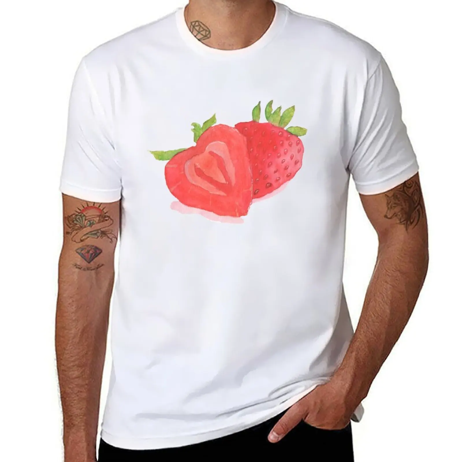 

Strawberry T-Shirt man t shirts cotton man t shirt designer T-Shirt