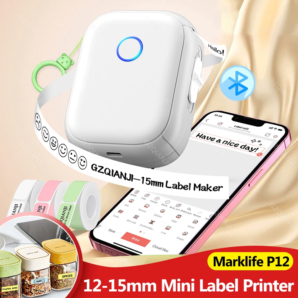 Commercial Printing Items - Marklife P12 Printer Label Termal Nirkabel