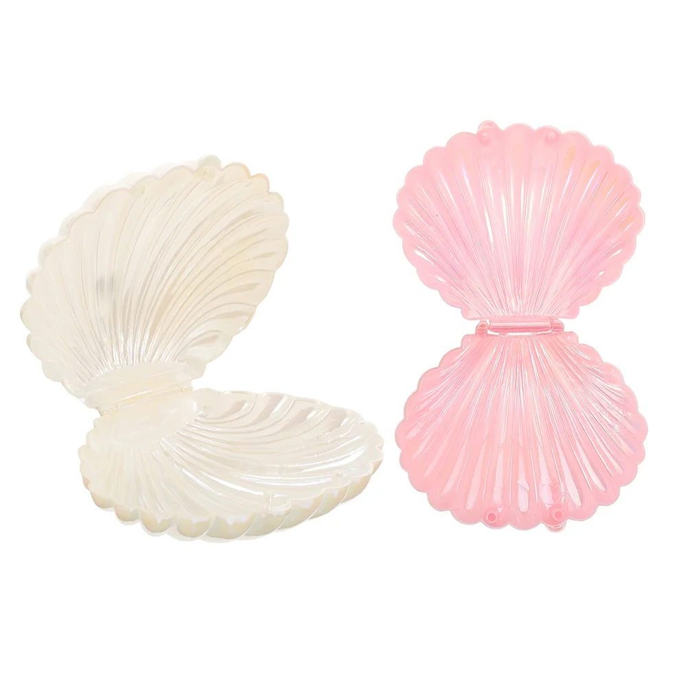 2 pezzi di luce notturna a conchiglia lampada a conchiglia a led per la decorazione della scrivania della camera da letto luce da tavolo touch dimmerabile stanza dei bambini a tema spiaggia costiera