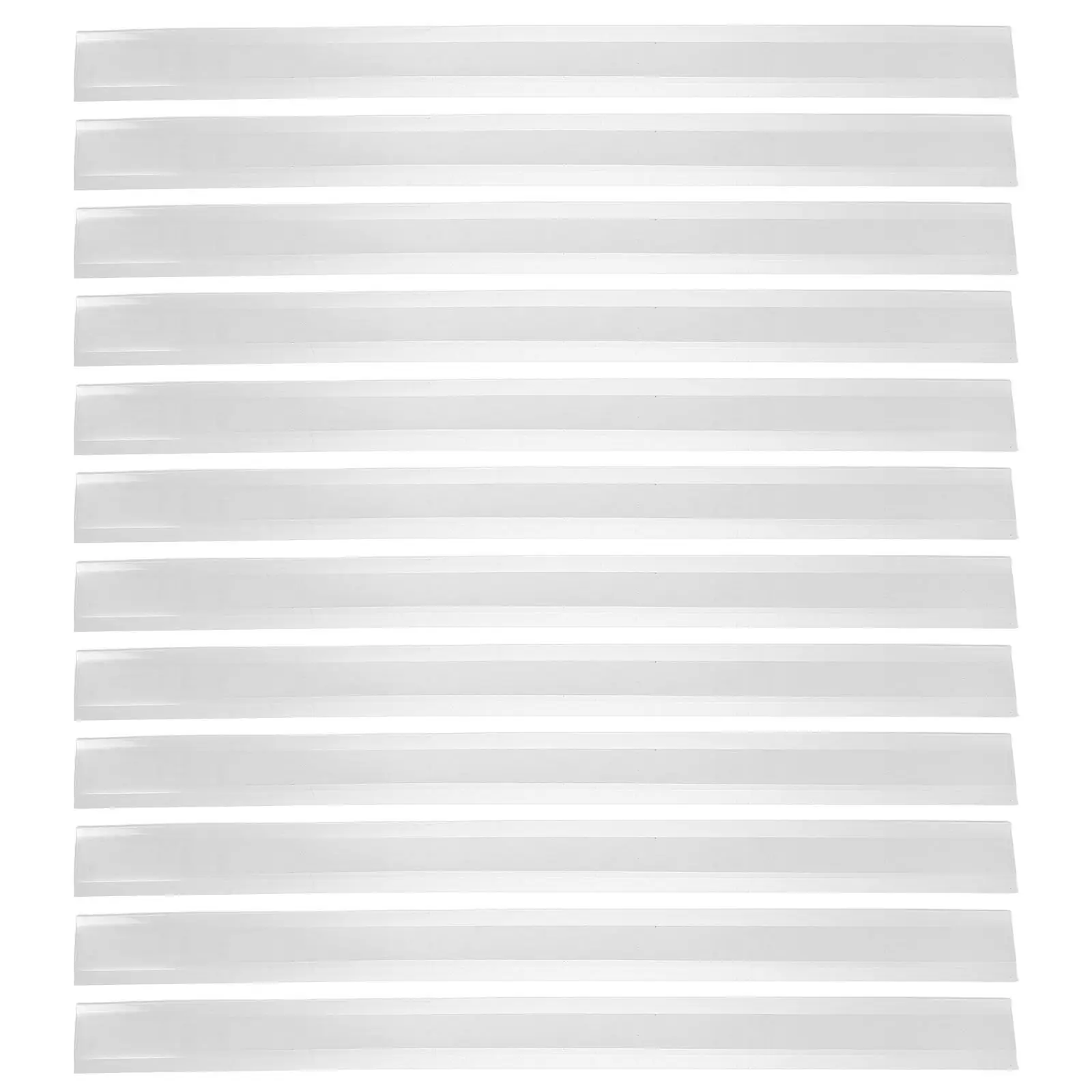 30Pcs Clear Self Adhesive Shelf Label Holder 21x2 Inch Plastic Shelf Tag Strip for Supermarket Retail Store Price Label Display