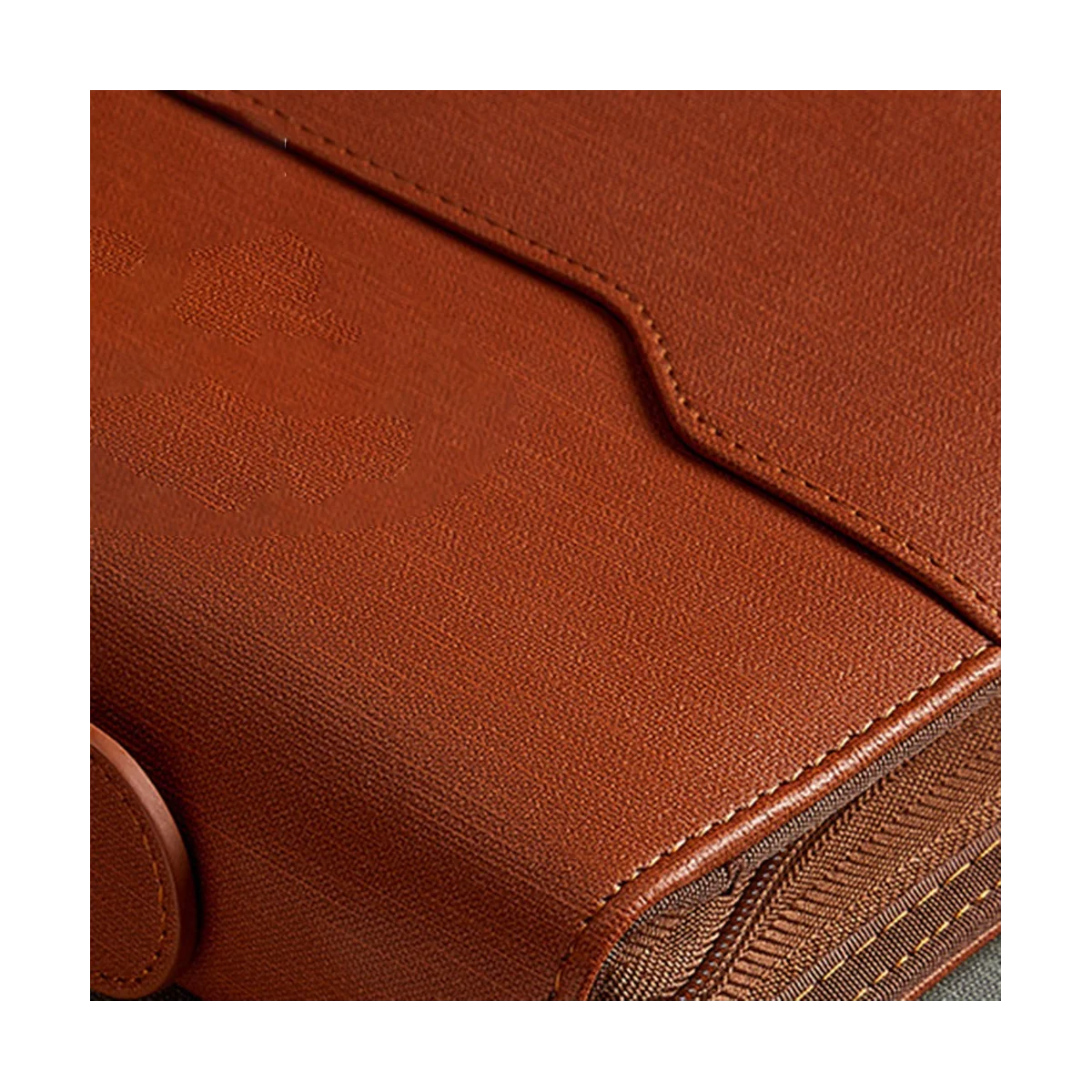 Portefeuille à fermeture éclair en cuir, classeur professionnel, iPad, document