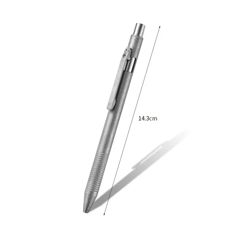 New Titanium Alloy BALAOYE Neutral Pen Black 0.5mm Refill Colorful Design Practice Business Stationery Writing Ballpoint Pens