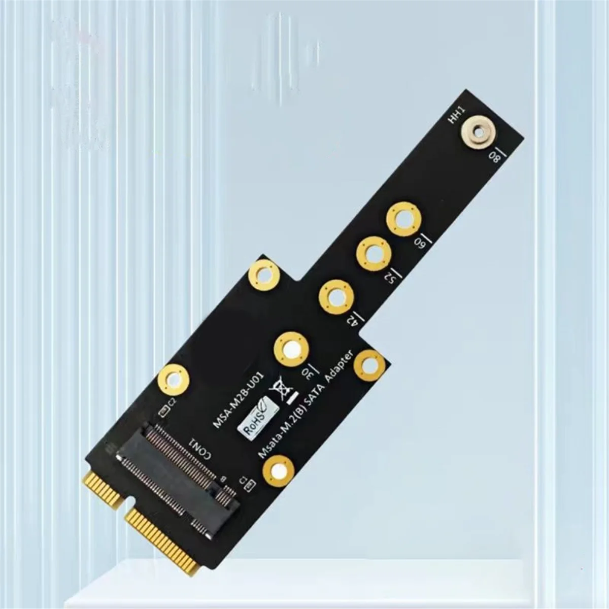 AT87-MSATA to NGFF KEY B SSD Adapter Card NEW M.2 KEY B L to MINI PCIE Multi-Function Module