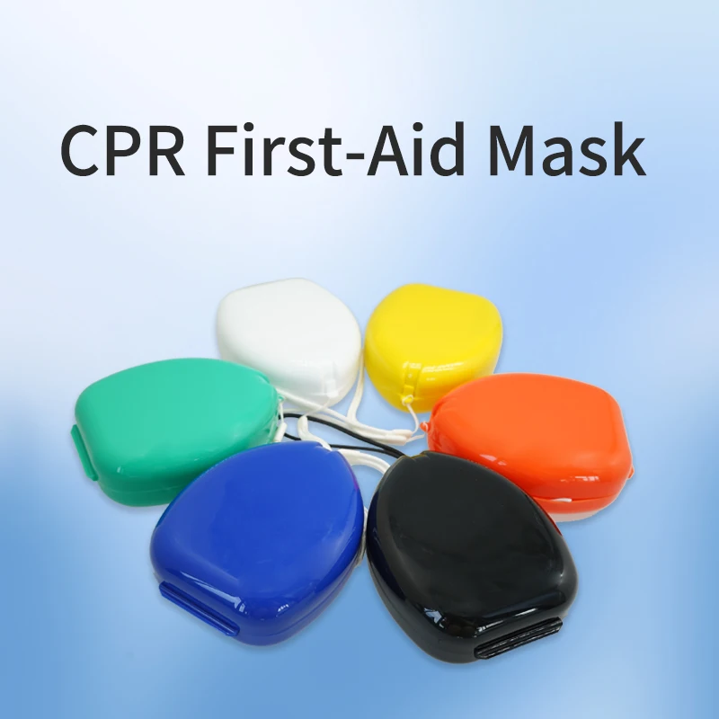 KranVer CPR Breathing Mask Reuseable Professional First Aid Mask Artificial Respiration with One-way Valve Tools