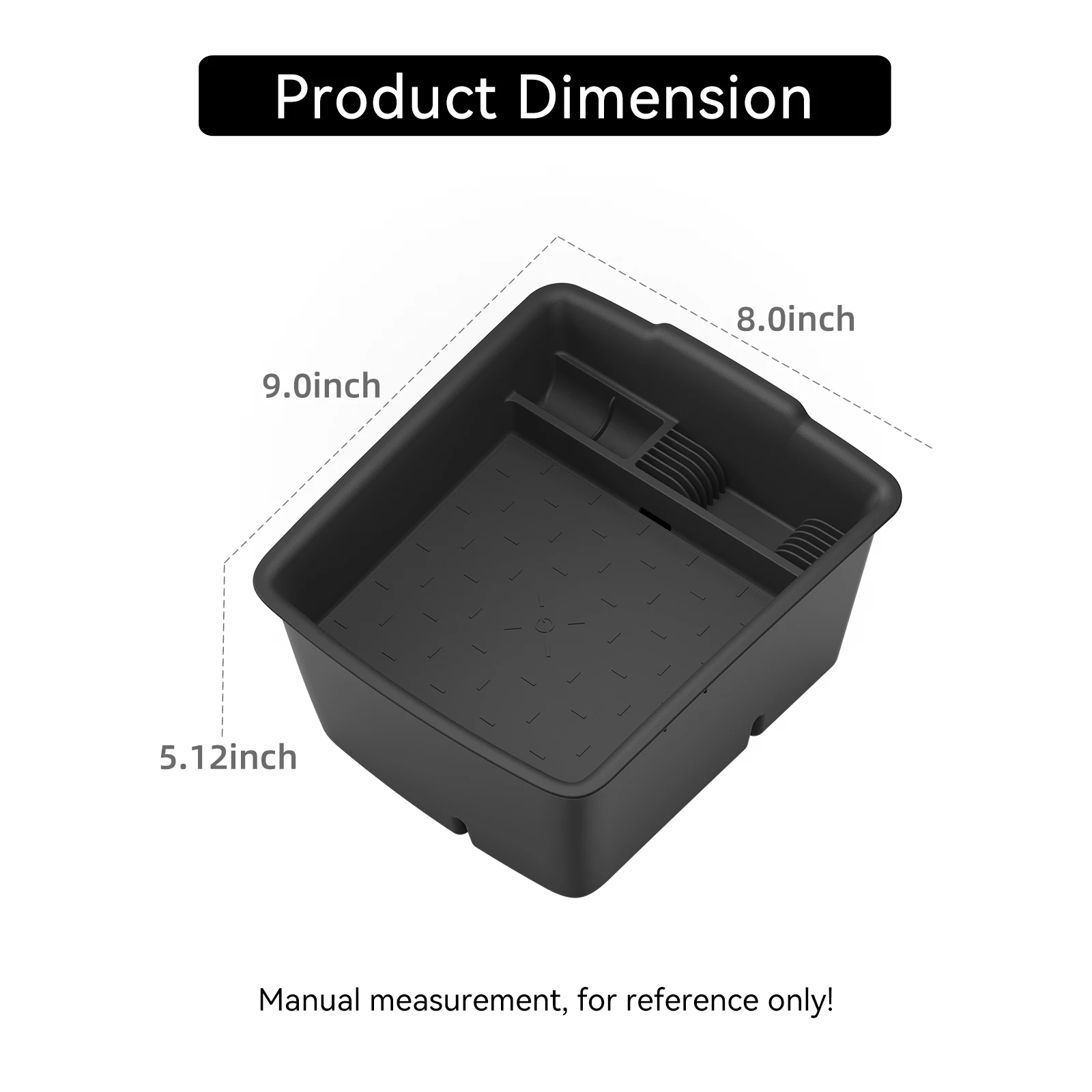 LUCKEASY for Kia Telluride 2027 Base Trim Car Storage Box Accessories Center Console Armrest Box Double-layer Storage Case Tray