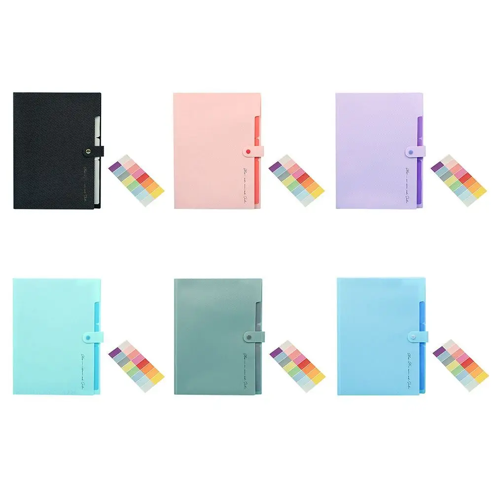 5 Pocket Folder Orgeltas Draagbare Geschenkbriefpapier Documenten Organizer Pvc Bestand Map Organisator Student