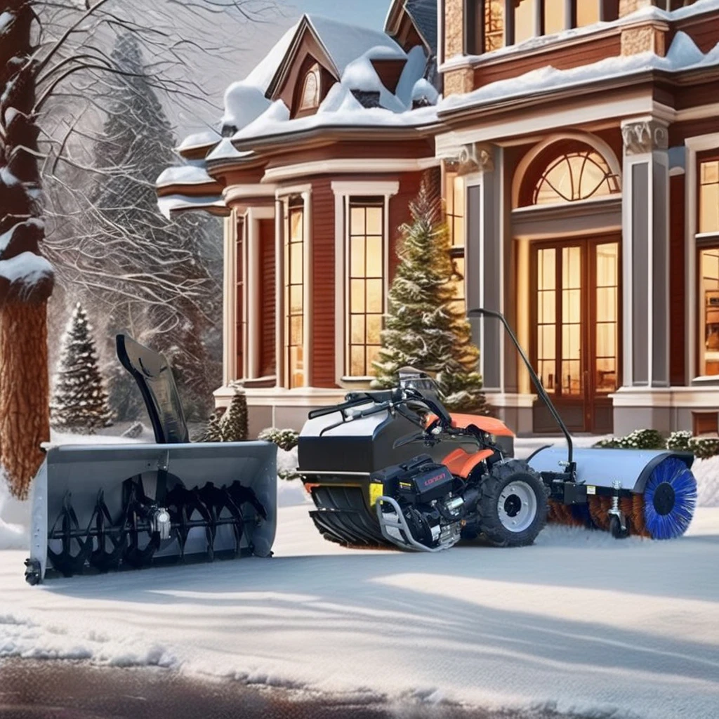 ماكينة حشو الثلج على الطرق Gsline عالية الكفاءة، بدء تشغيل حالة جديدة للبيع للصناعات المزرعة، مكنسة الثلج #4