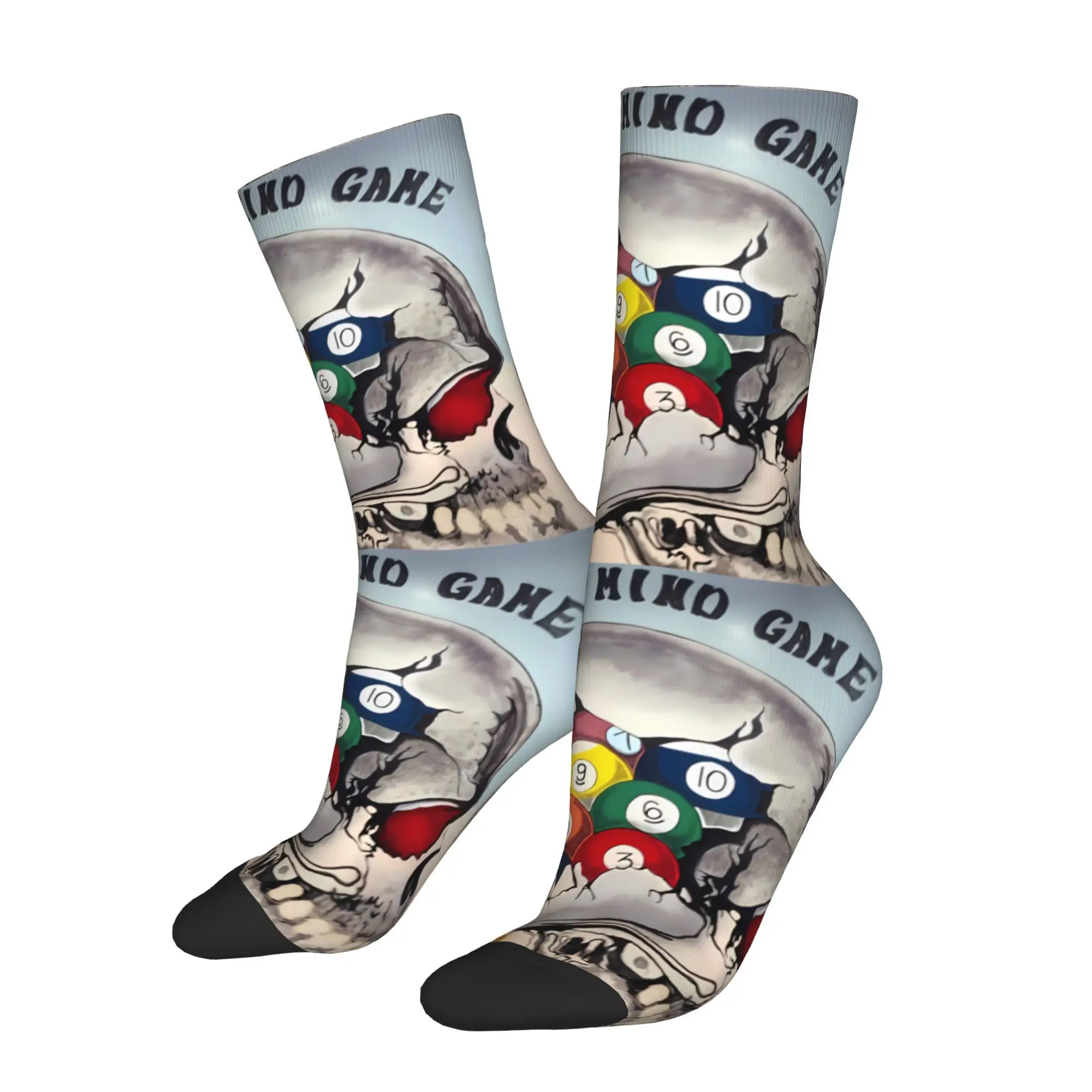 

Billiards Funny Sports Socks Male Mens Women Spring Stockings Printed