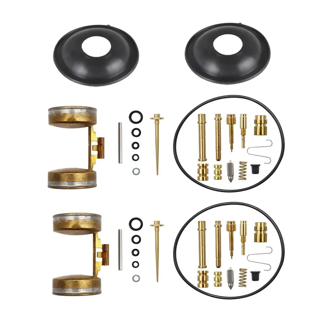 2 Sets Motorcycle Carburetor Rebuild Repair Diaphragm Kits 16100-354-004 Fit for Honda CB350 Super Sport CL350 Scrambler