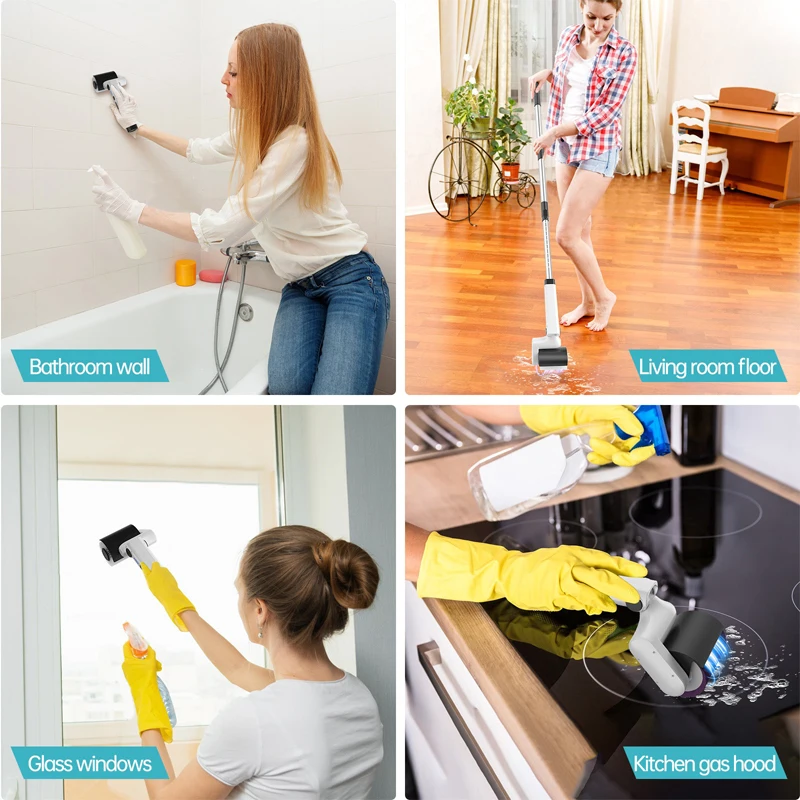 Kitchen Silicone Brush Electric Grill Cleaning Brush Electric Rotating Grill Brush Gas Brush For Grill Food Lubrication Brush