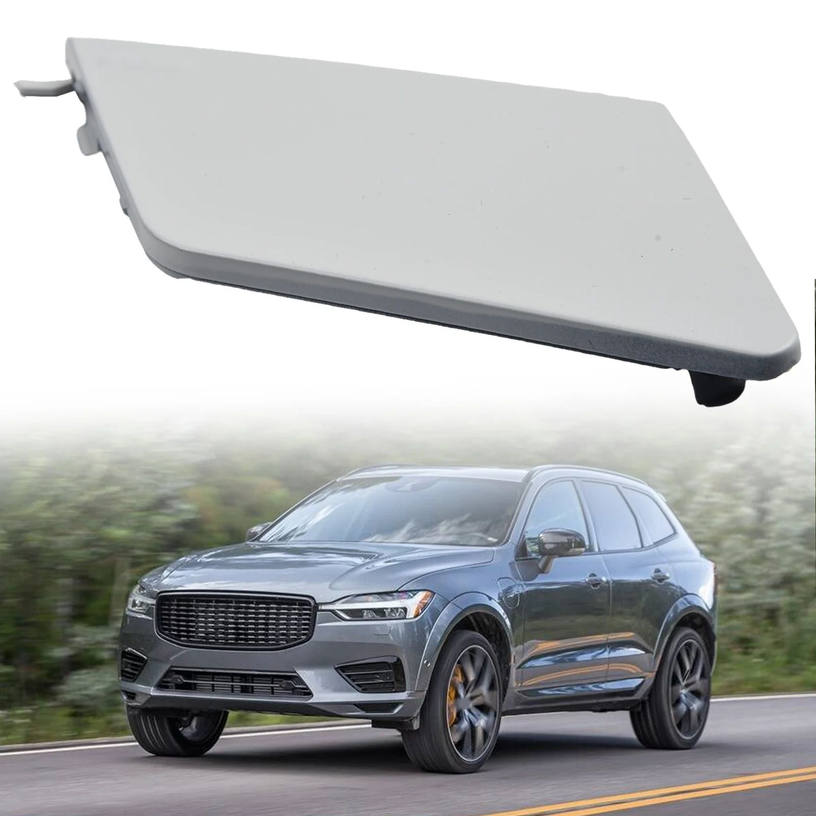 For Volvo XC60 2018 2019 2020 2021 Car Rear Bumper Tow Hook Cover Cap Trailer Hauling Eye Lid 31449210 39849034