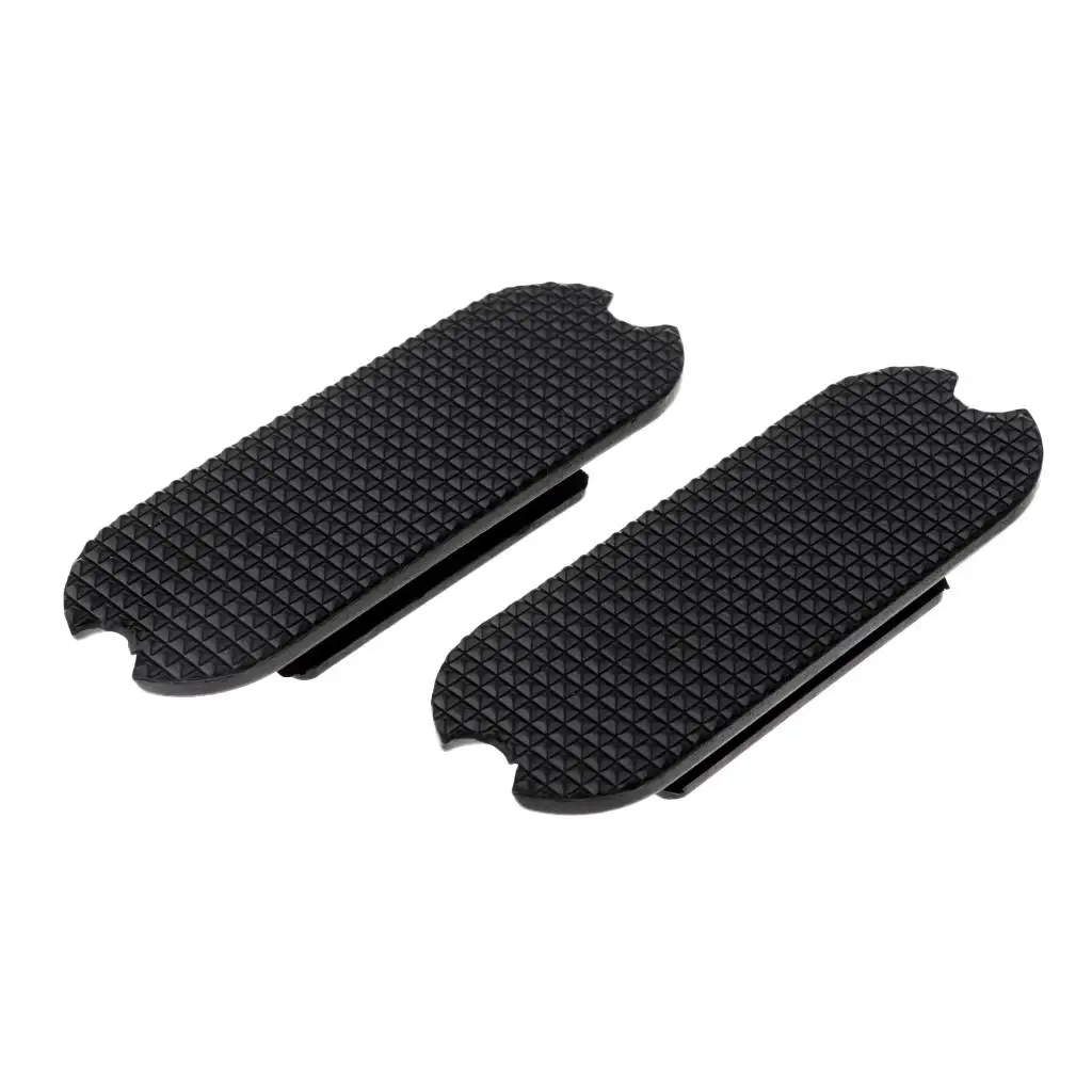 2x1 Pair Equestrian Horse Riding Rubber Fillis Stirrup Treads Pads Black