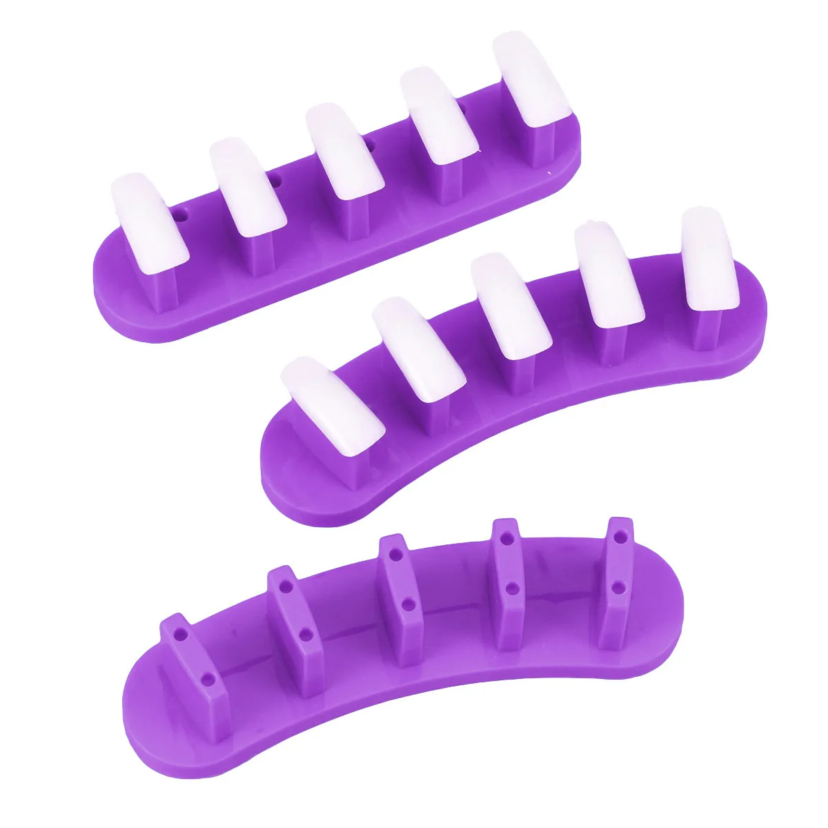 Plastic Nail Tip Stand Premium Manicure Practice Rack for Nail Art Display and Training Suitable for Home and