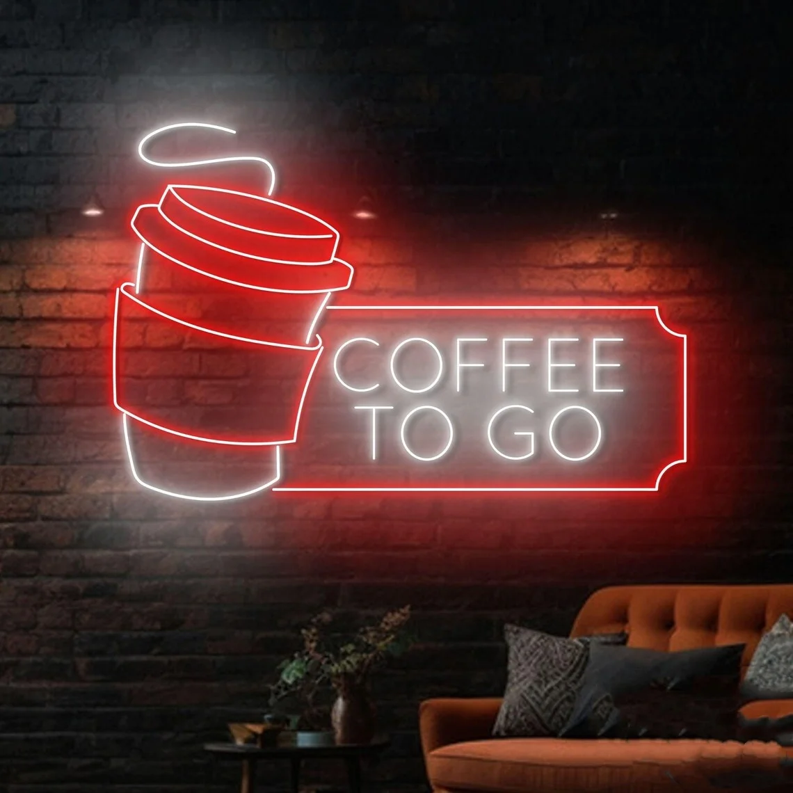

Coffee To Go Neon Sign Coffee Cup Led Sign Coffee Take Away Neon Light Cafe Store Wall Art Coffee Shop Decor