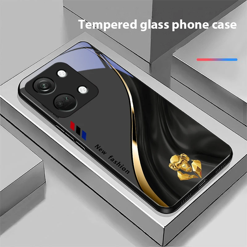 Starlight Zodiac For OnePlus Nord 3 5 6T 7 Pro 8 12 10T Reno8 Lite 5G 10R Nord N30 Hard Shell Tempered Glass Phone Case Black