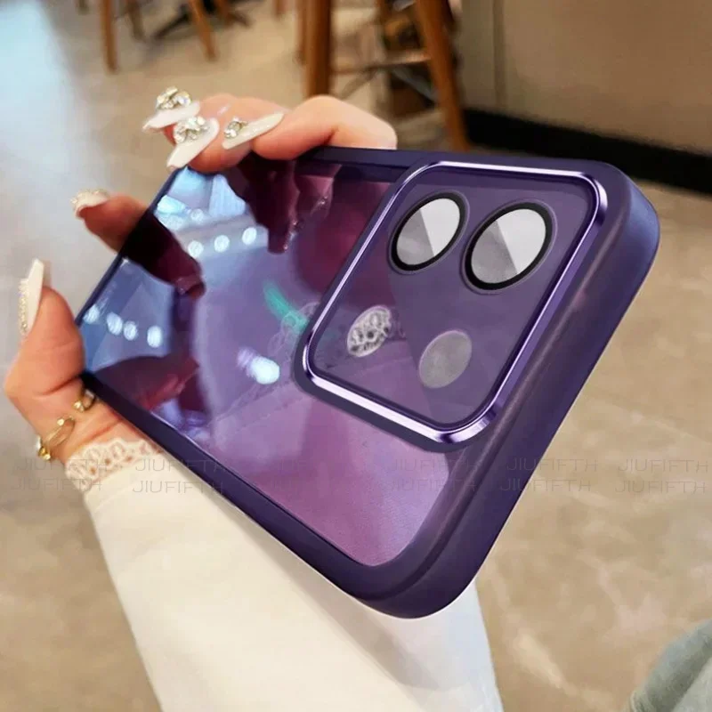 

For Vivo Y03 Y02 Y12 Soft Transparent Silicone Case Y15 Y20 Y21S Y33S Y02S Y36 Y35 Y75 Y91 Y78 Y28 Y27 Camera Protective Cover