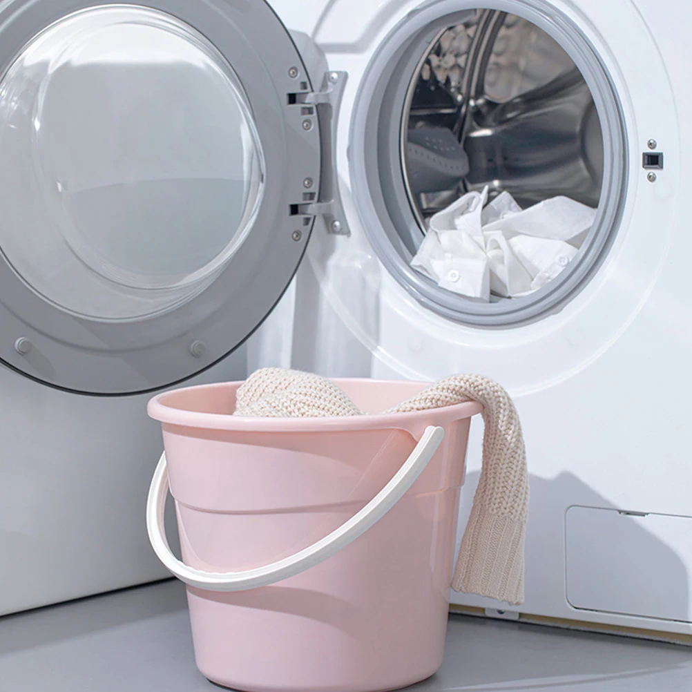 1 قطعة دلو غسيل السيارات حاوية المياه البلاستيكية المستديرة الثقيلة سطل قوي لتنظيف التطهير تخزين التخييم الصيد #6