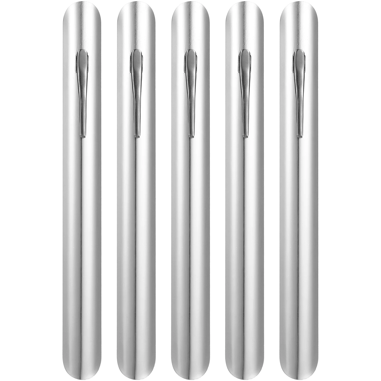 

6pcs Stainless Steel Collector Restaurant Cleaning Tool Silver Bread Scraper Tabletop Sweeper Non Rust Server Pocket