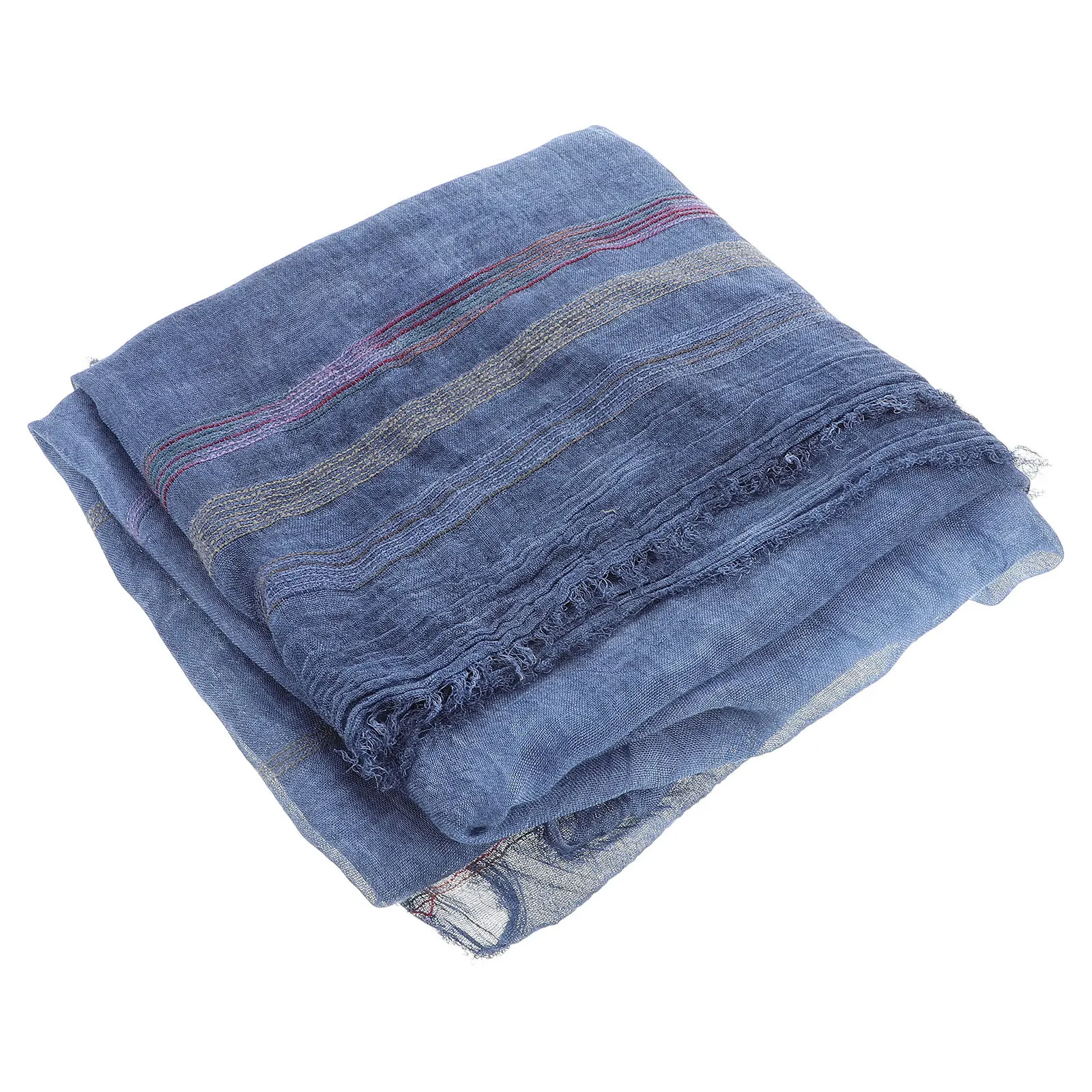 

Soft Cotton Scarf Striped Lightweight Long Fall Warm Scarf for Women Men Autumn Winter Outdoor Warm Winter Scarves