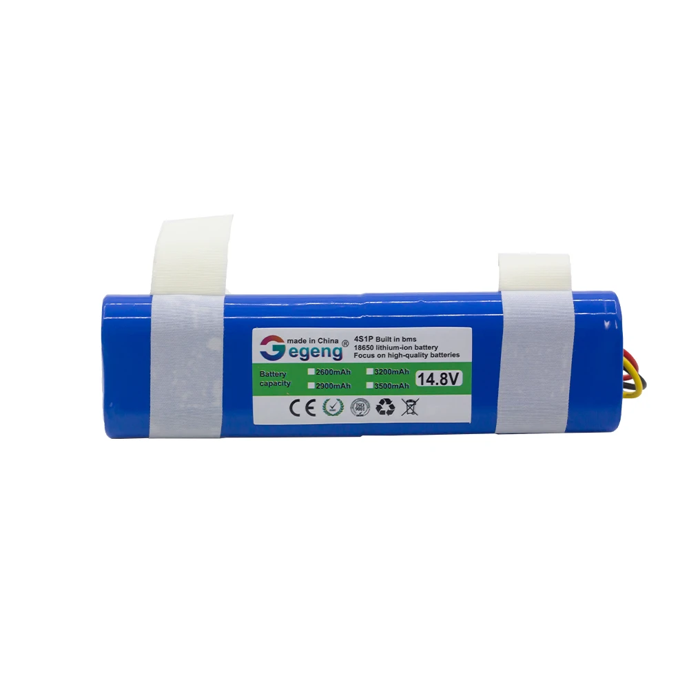 Batteria GEGENG 14.4V/14.8V 2600/2900/3200/35500mAh per spazzatrice CEN546 pulizia del Robot Jisiwei I3 mocassino detergente