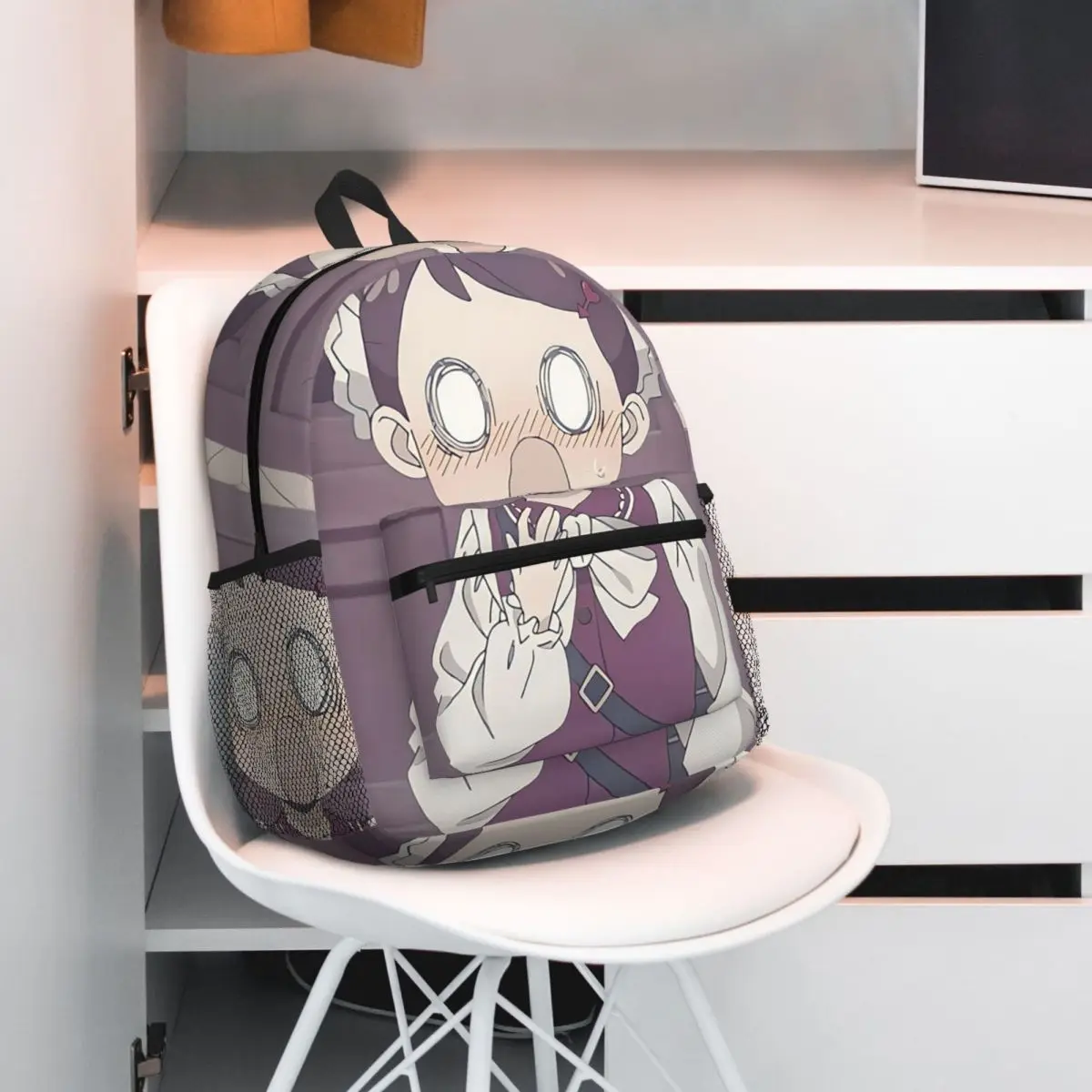 Anime Spy X Family Becky Blackbell Studentenrucksack Schultasche Wandern Reisen Tagesrucksack für Jungen Mädchen Büchertasche Umhängetaschen