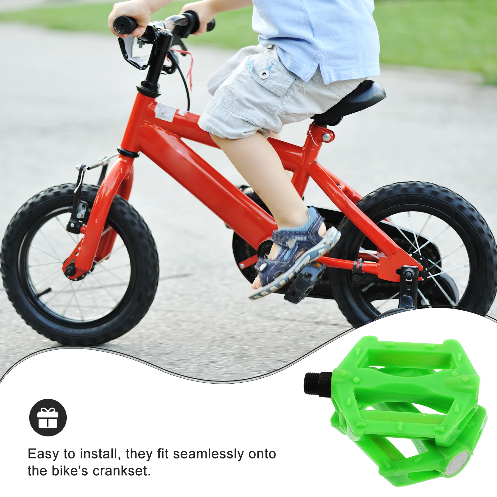 

5pcs 5 PCS Bicycle Pedals for Bike with Toe Cage Road Mountain Spike Aluminium Support Feet