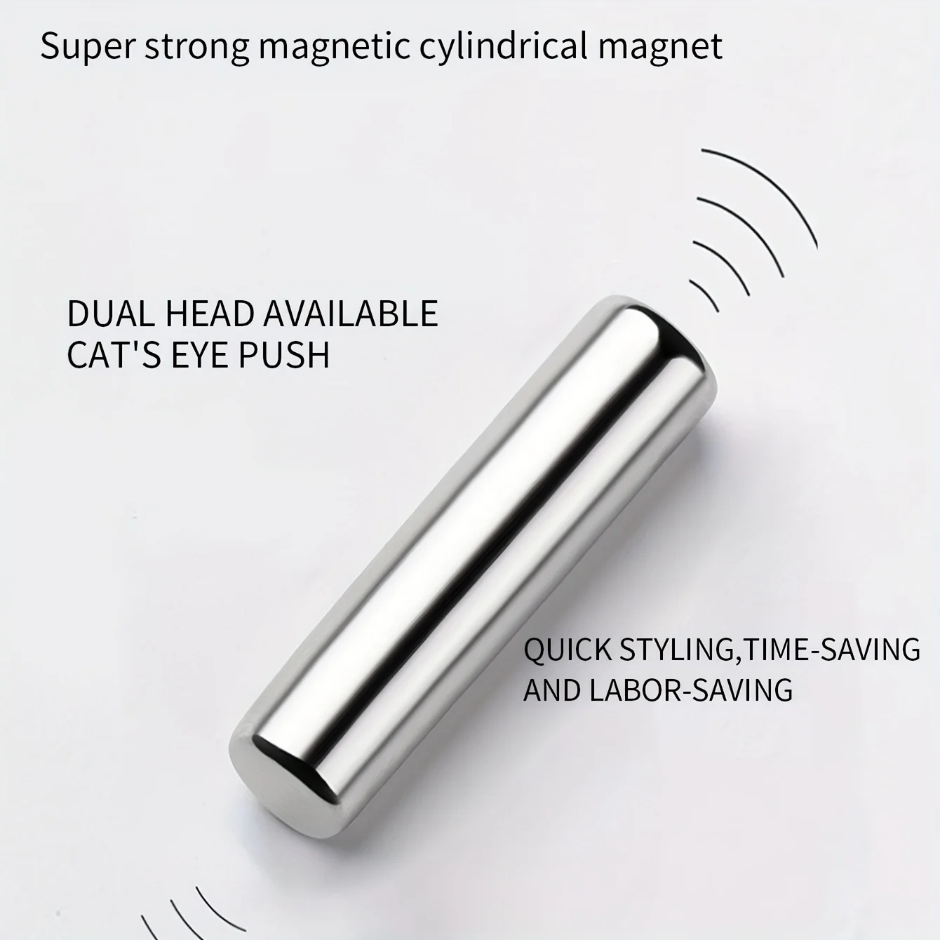 YIKOOLIN Upgrade Strong Cat Eye Magnet PLUS Cylinder Nail Magnet Stick for Cat Eye Gel Polish Holographic Magnetic Nail Art Tool