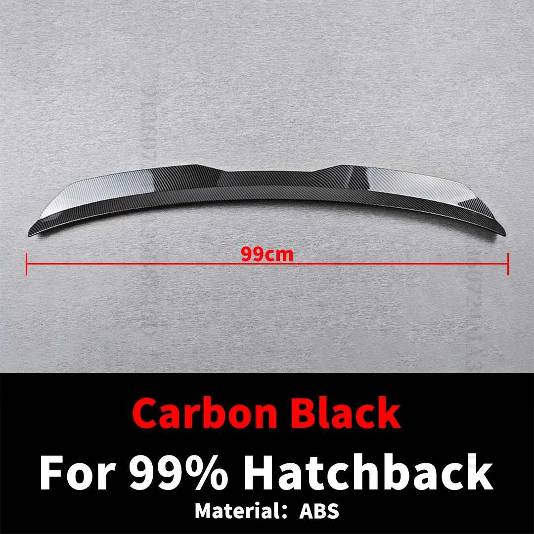 99 Cm Sport Universele Kofferbak Spoiler Dak Vleugel Staart Trim Facelift Splitter Air Deflector Dam Voor 99% Hatchback auto Tuning