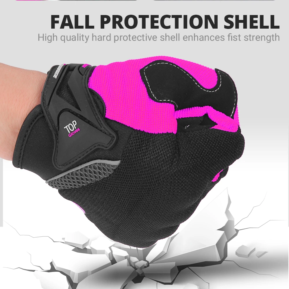 Summer Breathable Full Finger Motorcycle GlovesMotocross Racing Gloves  Non-slip Wear-resistant Touch Screen Moto Biker Gloves