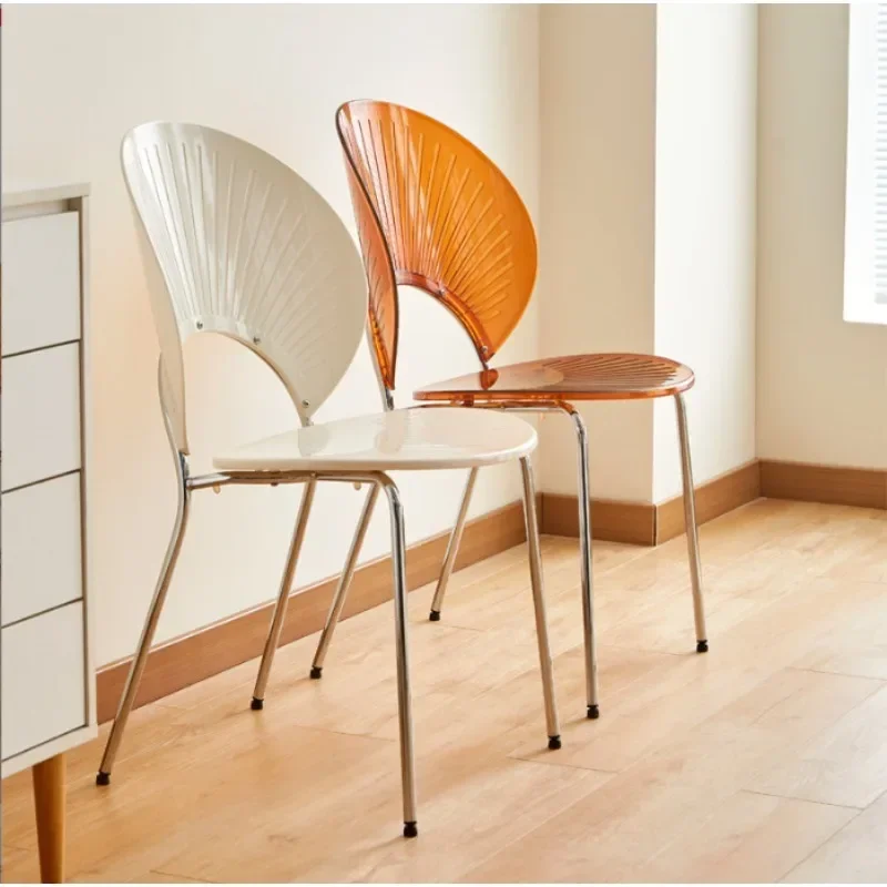 Ins style creative home back chair modern simple shell chair restaurant homestay milk tea shop leisure sun chair