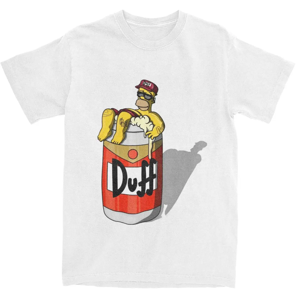 Duff Beer Manga Imaginary Tee Shirt for Men Women New Arrival T Shirts 100% Cotton Clothing