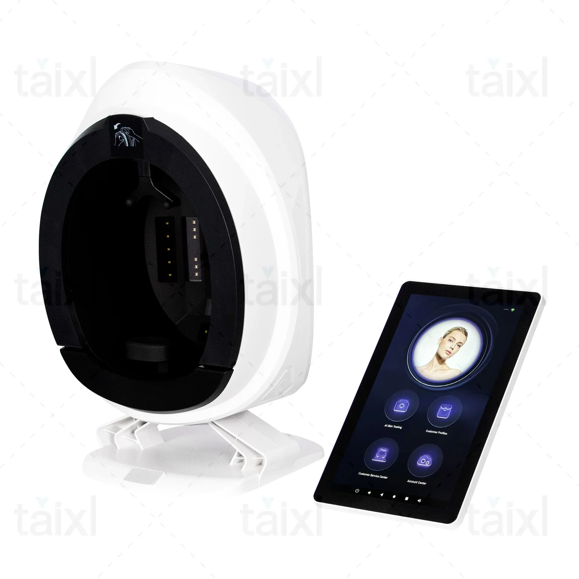 36million High-definition Pixel Industrial Camera AISIA Facial Skin Analysis And Detection Machine 9 Spectrum Imaging Technology