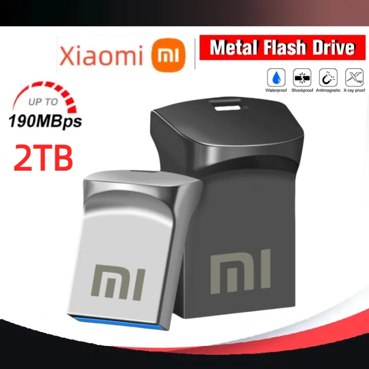 Xiaomi-Unidade Flash USB de Metal, Disco USB 3.0, Pen Drive, Alta Velocidade, Cle Memory Stick, 1TB, 2TB