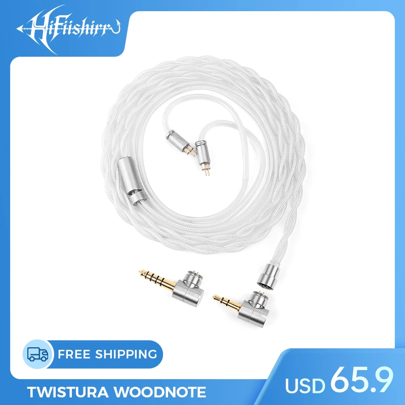 

TWISTURA String Earphone Cable Monocrystalline Copper Silver-Plated Hybrid Cable