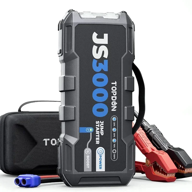 For TOPDON Js3000 Jumpstarter 12V Jump Starter 3000K Amp Car Jump Starter Start 3000 Peak