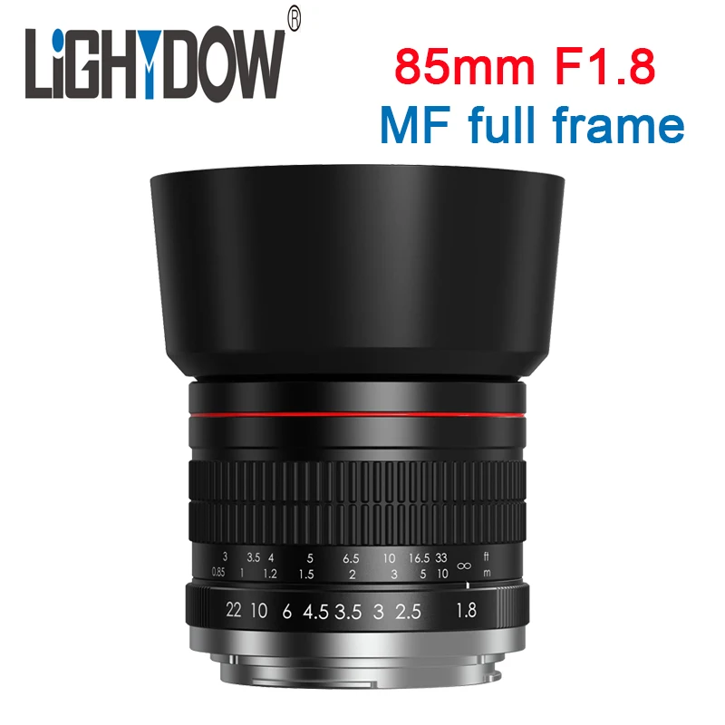 

Lightdow MF 85mm F1.8 Full-Frame Camera Lens Medium-Telephoto Manual focus Prime Lens For Canon EF/R Nikon Z/F Sony FE Mount