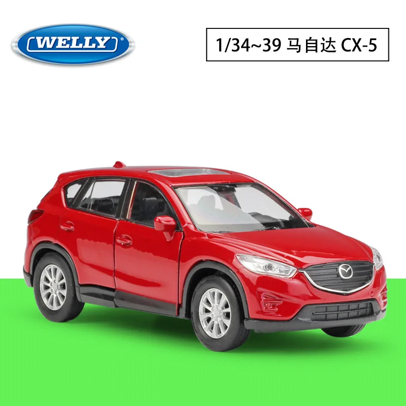 

WELLY 1:36 MAZDA Mazda CX-5 SUV Simulation Alloy Car Model Power Back Car Toy DIY Scene Matching Handmade Gift Ornament