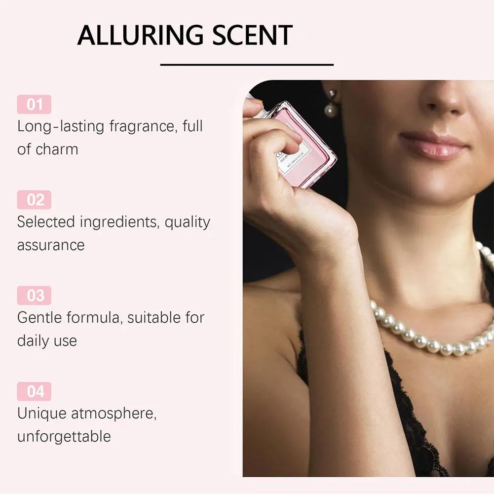 Pink Rose Essence น้ําหอมกลิ่นดอกไม้กลิ่นหอมยาวนานเดท Flirt Daily Dating Balminess ดึงดูดผู้ชายผู้หญิงน้ําหอมฟีโรโมน