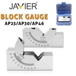 AP25 AP30 AP46 For Measuring Milling Machine Precision Parts Adjustable Pad 0/30/60 Angle Gauge Debugge V Block Angler Top Tool