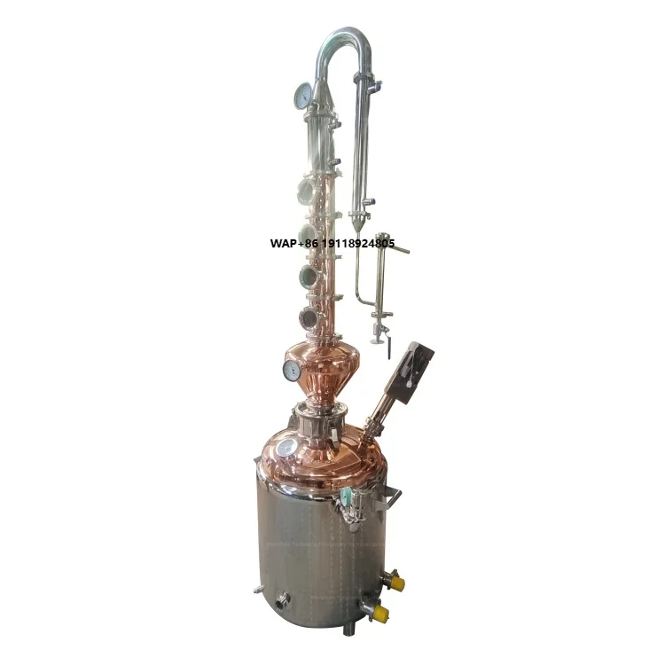 100L Copper Pot Jacketed Distillation Machine - Alcohol Distiller