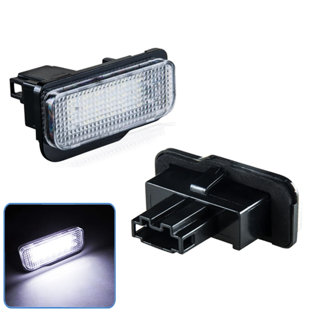

2Pcs Car Led License Plate Light License Plate Light & 1Pcs Door Lock Actuator Repair 4 Springs For Mercedes-A93R